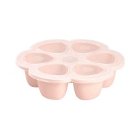 Beaba Silicone multiportions 6 x 90ml Food Tray - pink